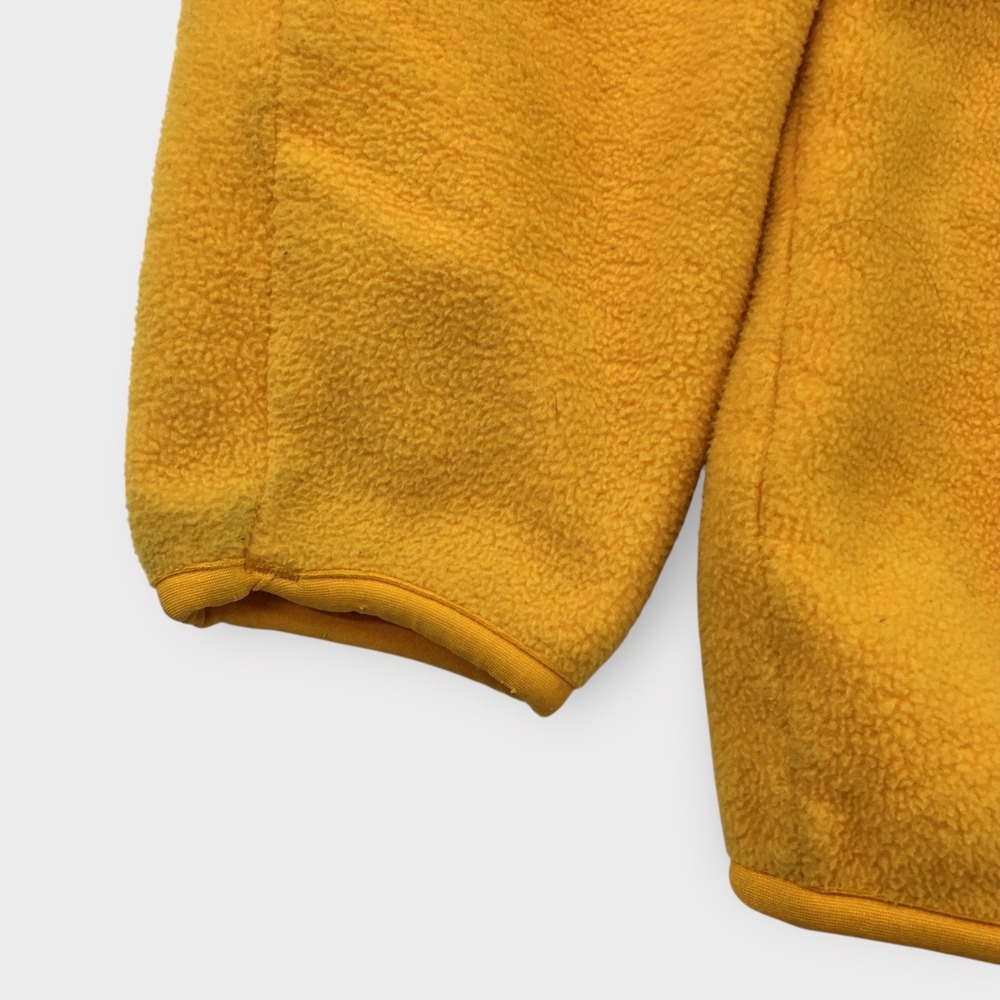 VINTAGE Patagonia Fleece Snap T Neck Pullover Jacket Yellow Men's Size S (SPOTS) - Picture 7 of 10
